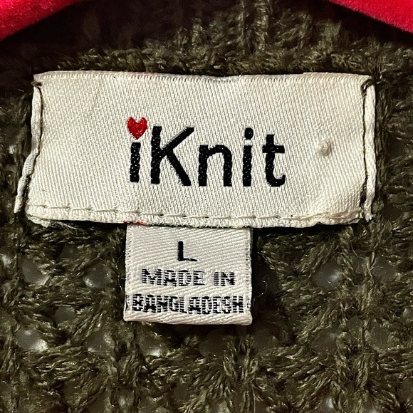 🔴Green Knitted Women’s Full Length Cardigan in Size L - Picture 5 of 6